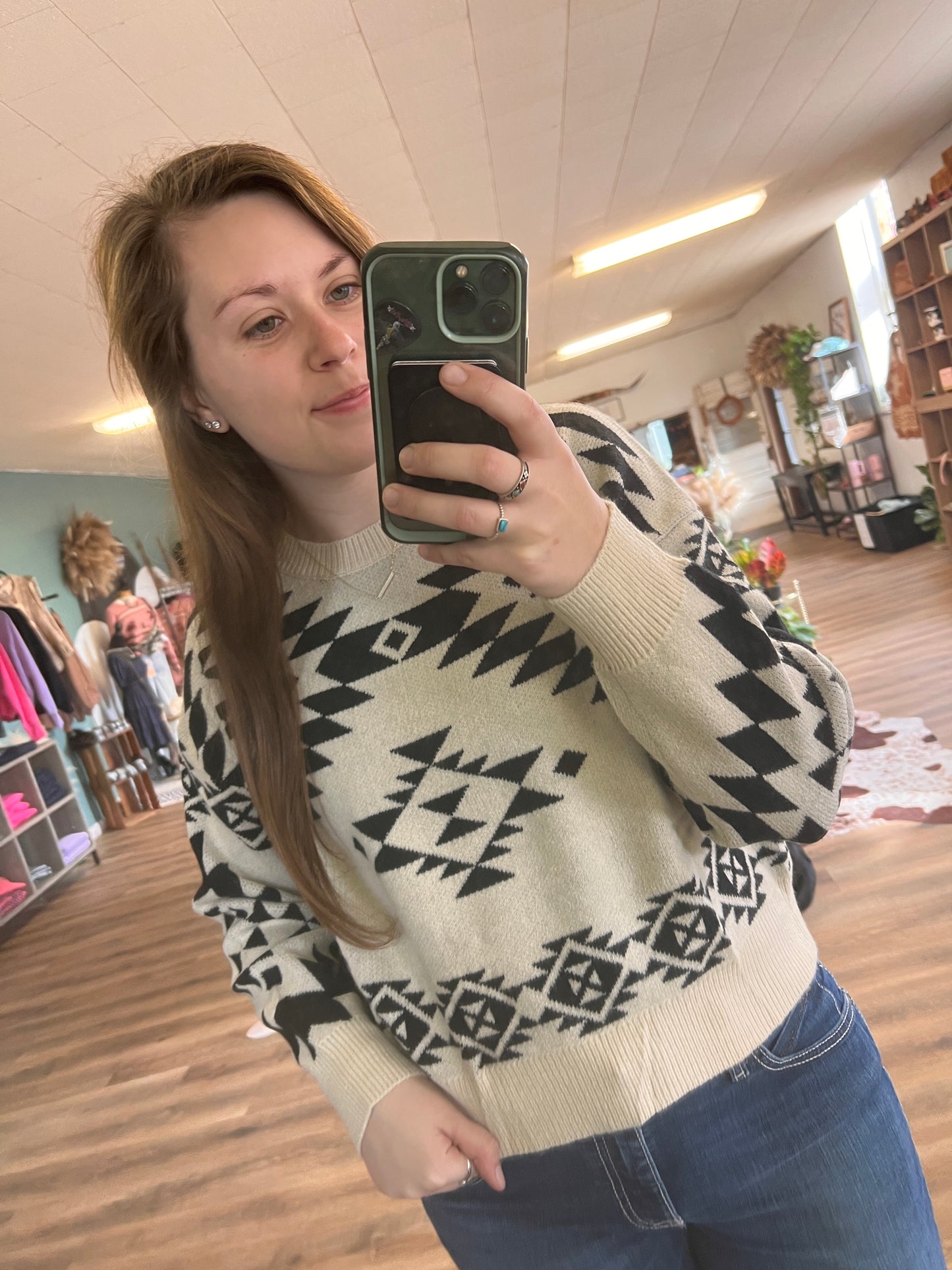 Howdy Honey Sweater - Ivory