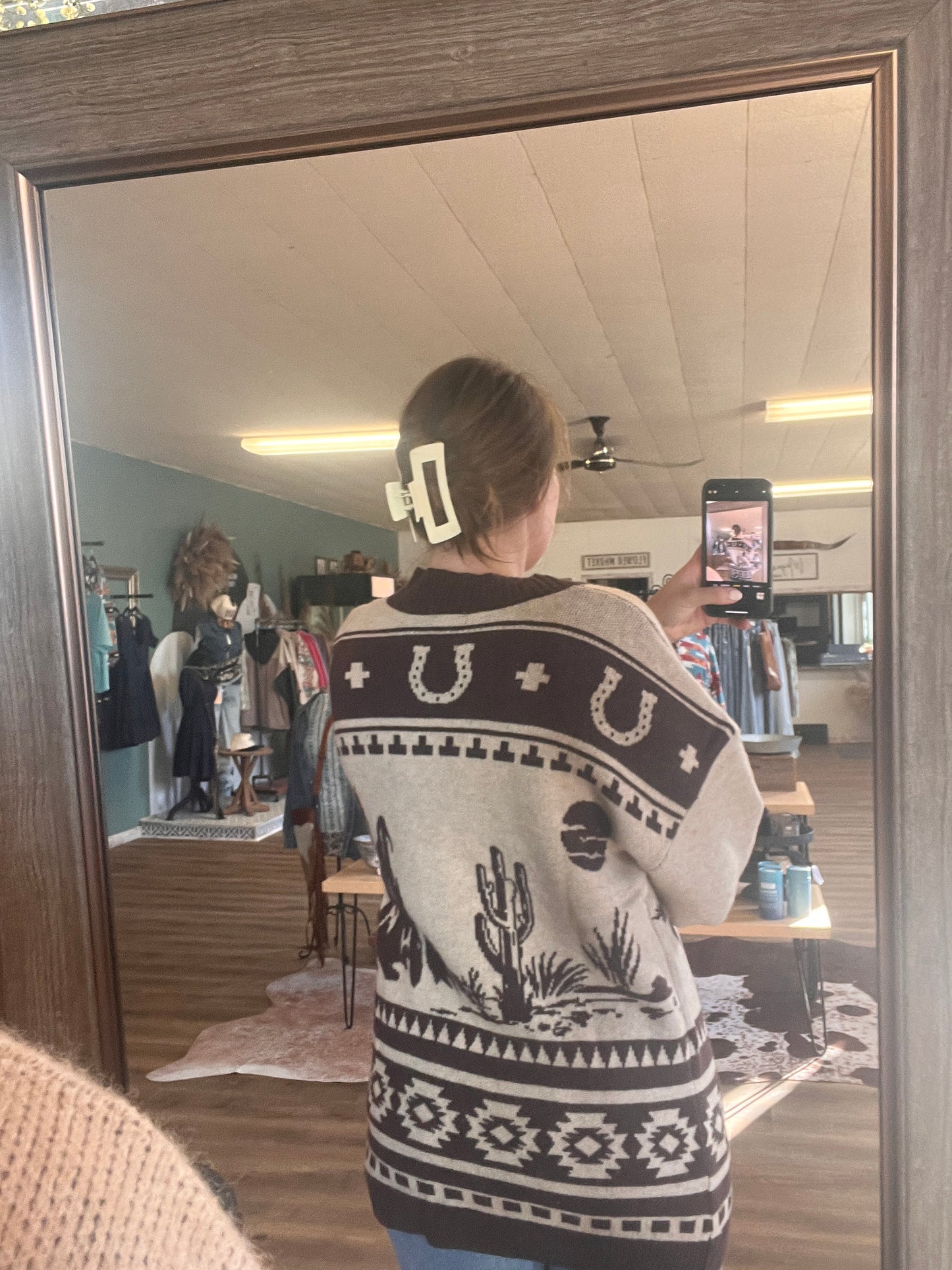 Western Wind Cardigan - Tan