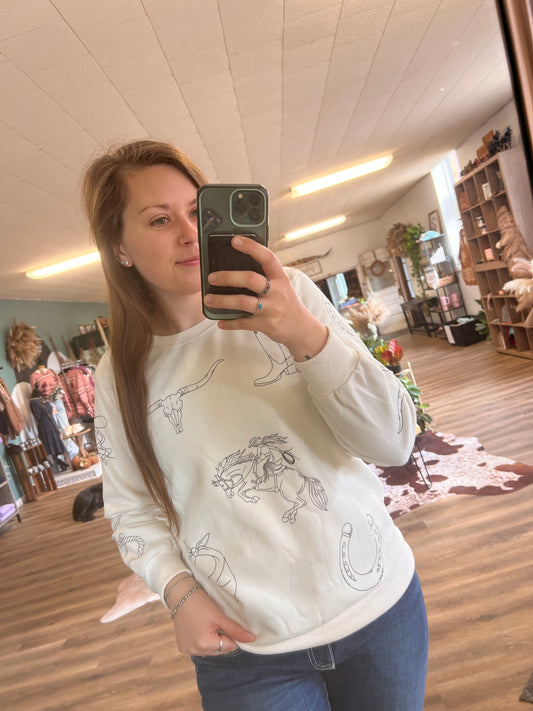 Western Round-Up Pullover