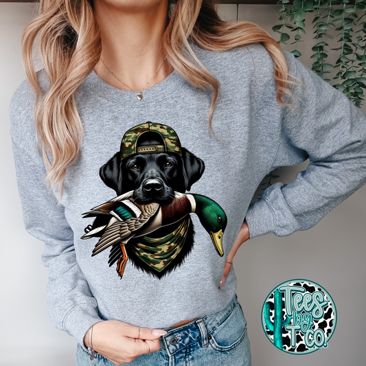 Black Lab Duck Hunter