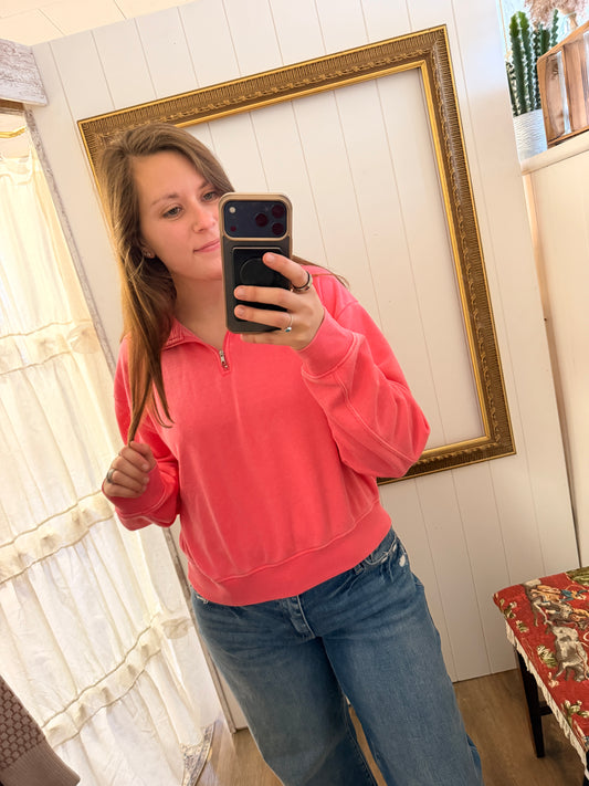 Pink Taffy 1/4 Zip