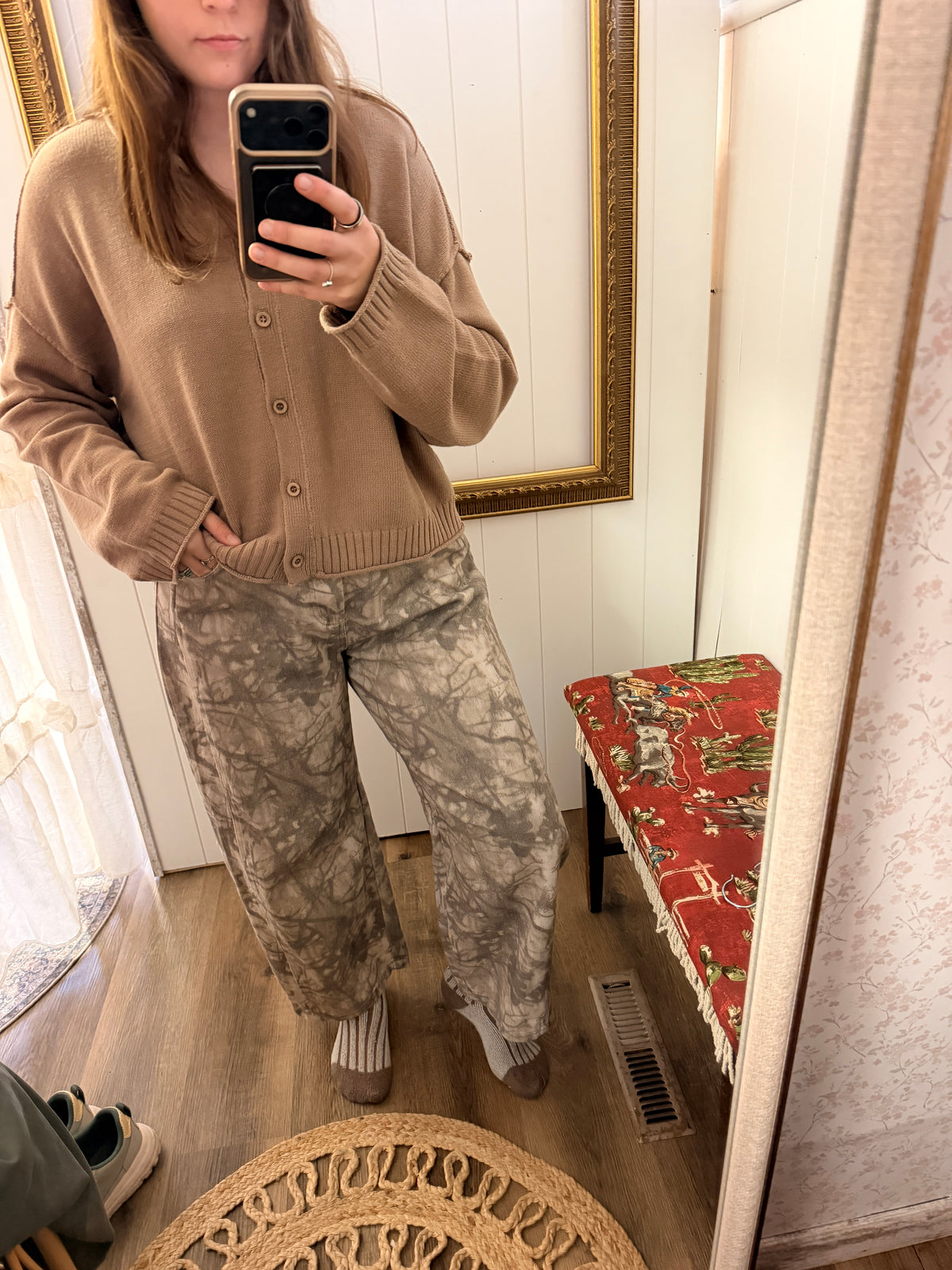 All Over You Barrel Pants - Camo